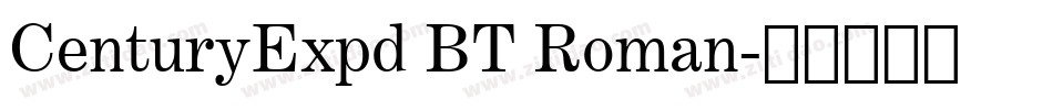 CenturyExpd BT Roman字体转换